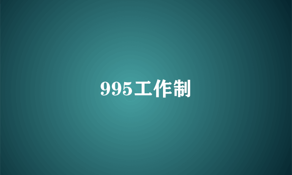 995工作制