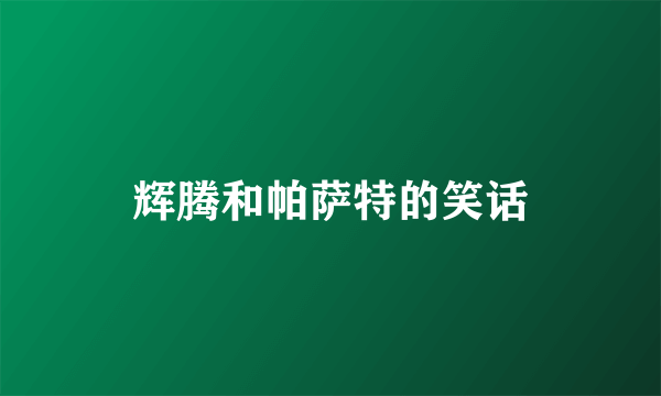 辉腾和帕萨特的笑话