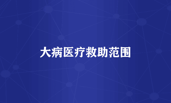 大病医疗救助范围
