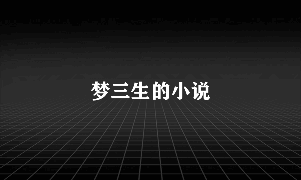 梦三生的小说