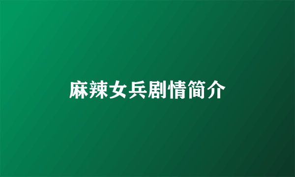 麻辣女兵剧情简介