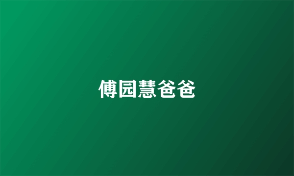 傅园慧爸爸