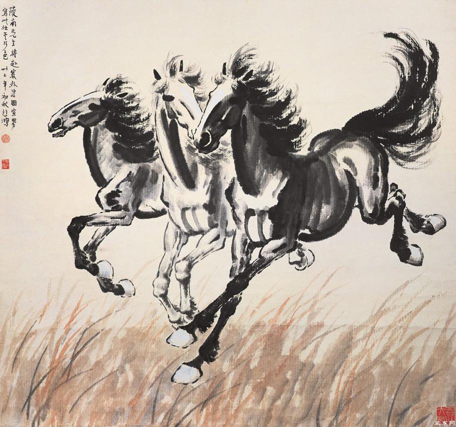 齐白石，李若禅，徐悲鸿，厉归真他们各擅长画什么老鹰大虾马老虎