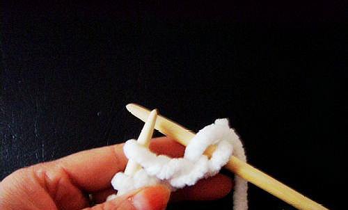 鱼骨针围巾的织法教程