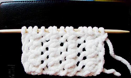 鱼骨针围巾的织法教程