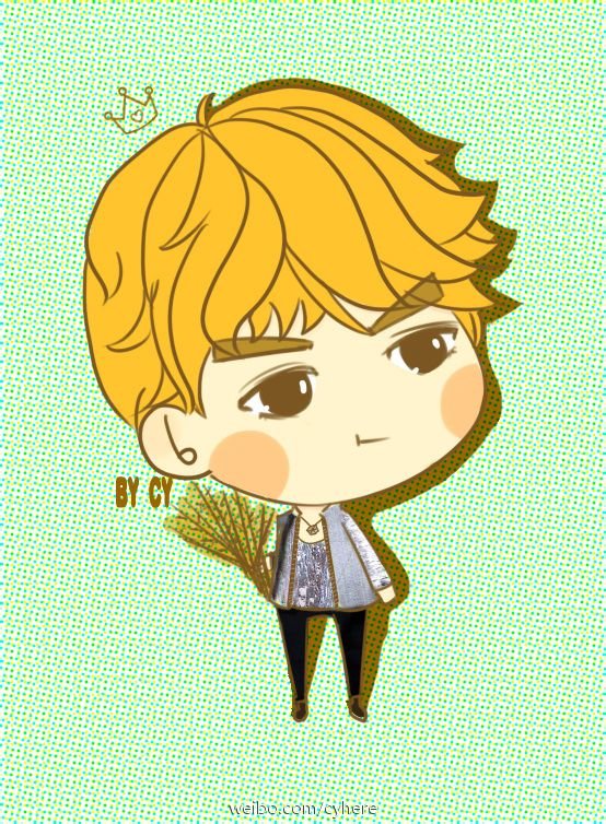 急求kris的卡通图片，最好是一个人正面的，我要把它当做QQ皮肤，谢谢了！！