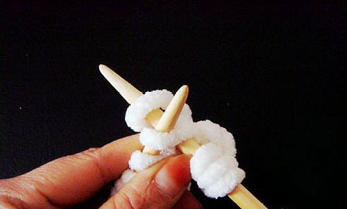 鱼骨针围巾的织法教程