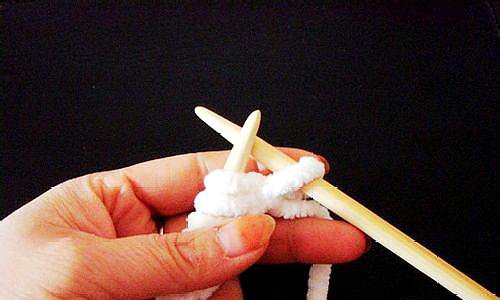 鱼骨针围巾的织法教程