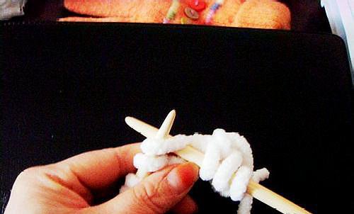 鱼骨针围巾的织法教程