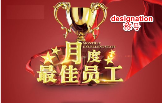 在职称当中，designation是什么意思
