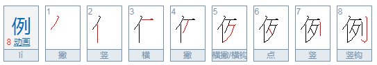 例的多音字组词
