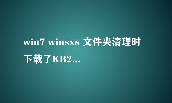 win7 winsxs 文件夹清理时 下载了KB2852386补丁，但安装不上，一点安装，准备一会儿后就弹出安装失败