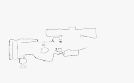 如何绘制阻击枪AWM的简笔画？