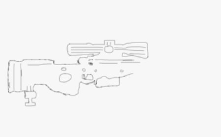 如何绘制阻击枪AWM的简笔画？