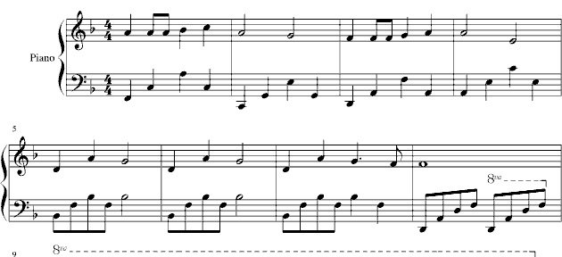 虫儿飞 钢琴谱简谱 速翻