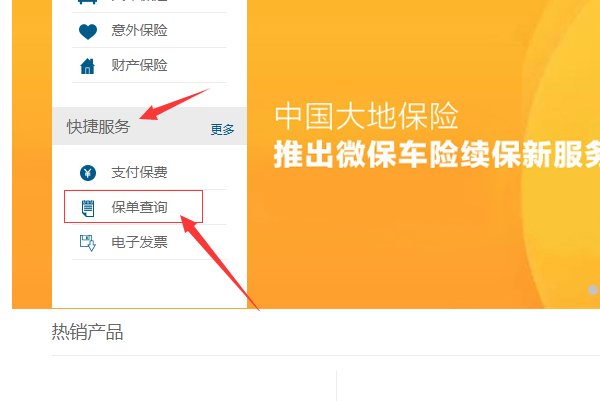 大地车险保单查询怎么查