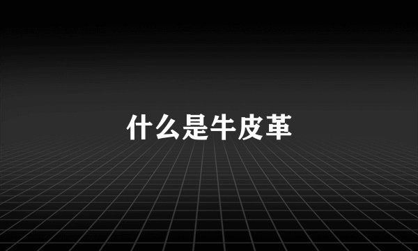 什么是牛皮革