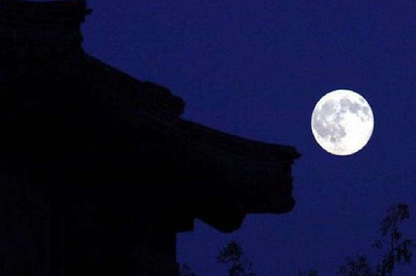 古朗月行古诗配画