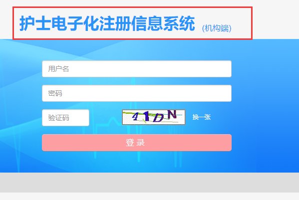 护士电子化注册系统有机构版吗
