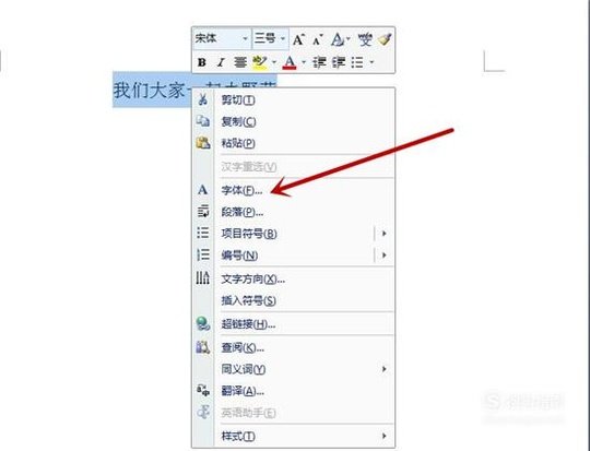 WPS文字里，给字底下加点怎么加？