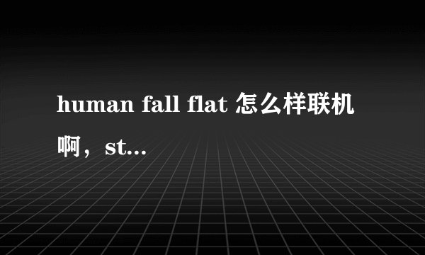 human fall flat 怎么样联机啊，steam正版