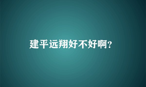 建平远翔好不好啊？