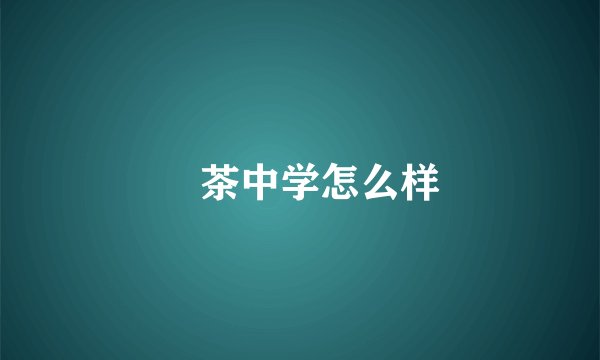 栟茶中学怎么样