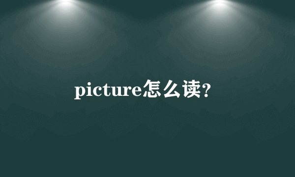 picture怎么读？