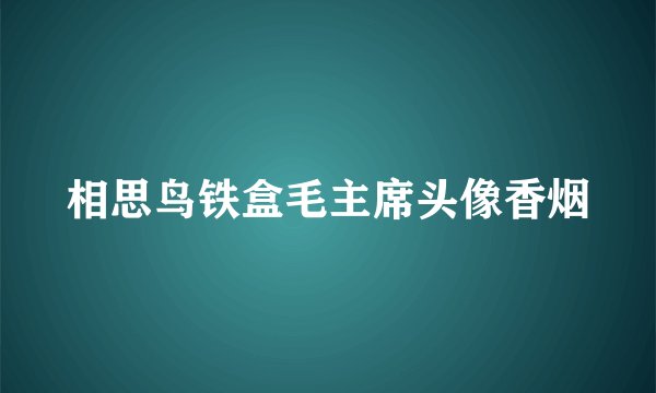相思鸟铁盒毛主席头像香烟