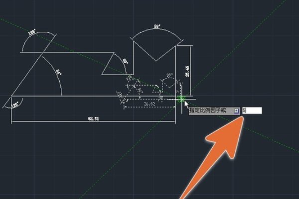 cad 中如何缩放比例
