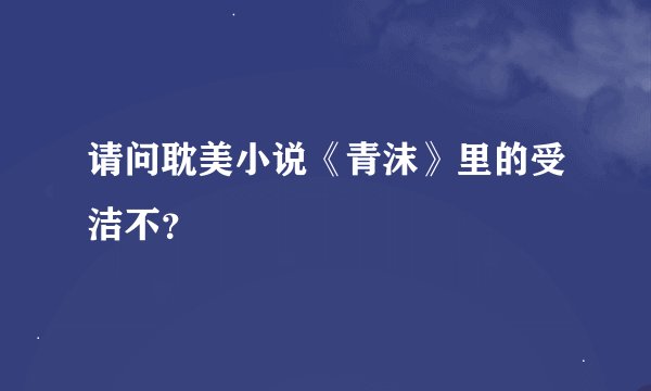 请问耽美小说《青沫》里的受洁不？