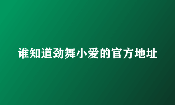 谁知道劲舞小爱的官方地址