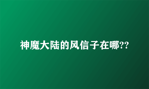 神魔大陆的风信子在哪??
