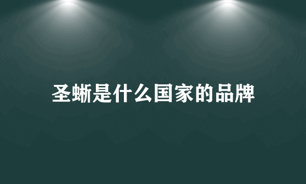 圣蜥是什么国家的品牌