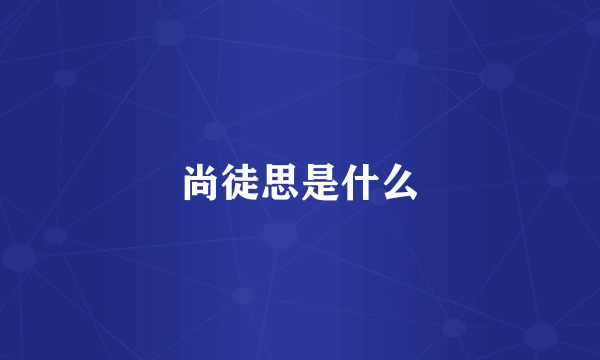 尚徒思是什么