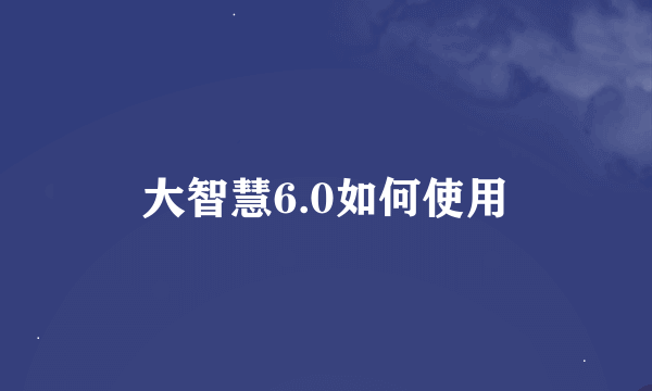 大智慧6.0如何使用