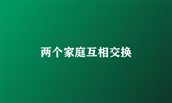 两个家庭互相交换