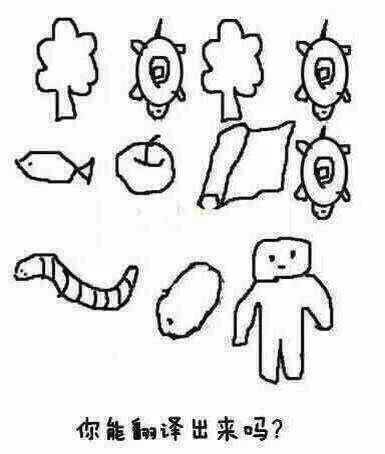 不识字的老婆给老公的画的意思