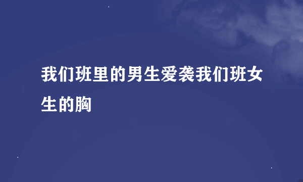 我们班里的男生爱袭我们班女生的胸
