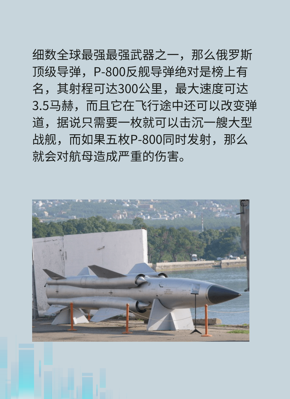 P800反舰导弹绝对是榜上有名！