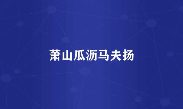 萧山瓜沥马夫扬