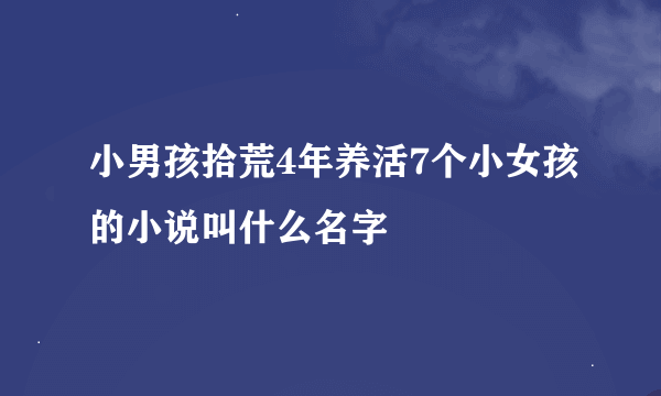 小男孩拾荒4年养活7个小女孩的小说叫什么名字