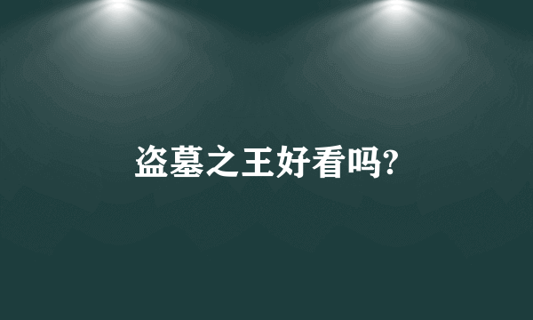 盗墓之王好看吗?