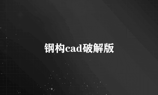 钢构cad破解版