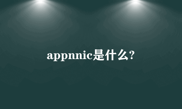appnnic是什么?