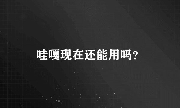 哇嘎现在还能用吗？