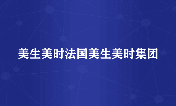美生美时法国美生美时集团