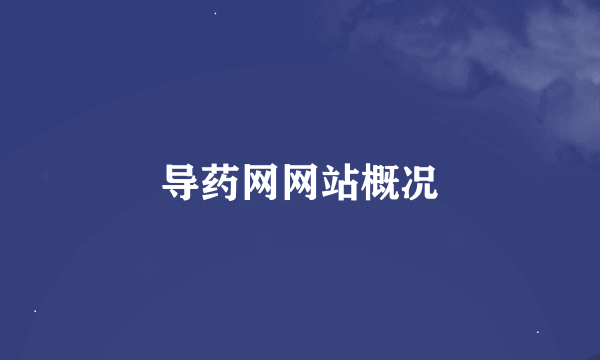 导药网网站概况