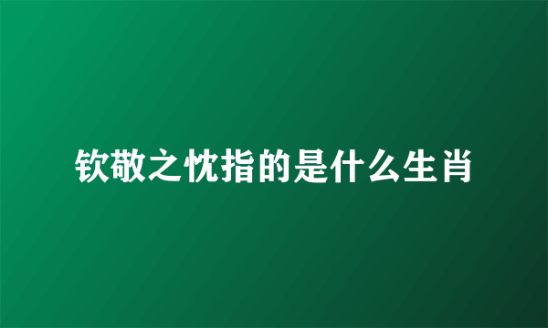钦敬之忱指的是什么生肖