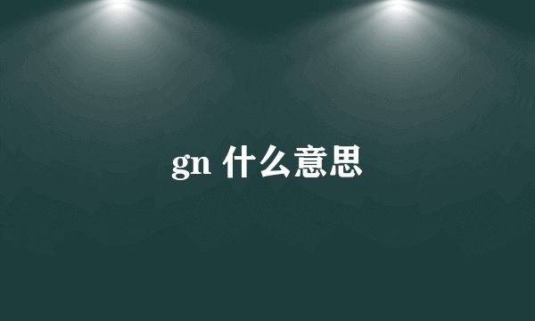 gn 什么意思